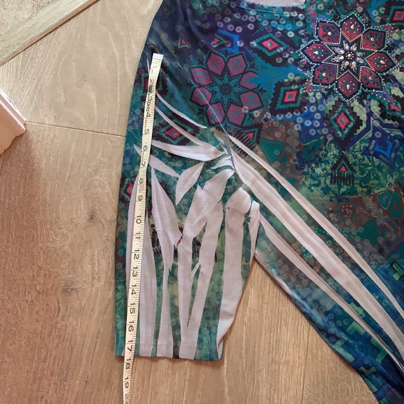 7 wonders women plus size 3/4 sleeve top - Picture 9 of 10